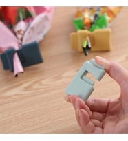 BY NEVSER®  6lı Hava Sızdırmaz Poşet Torba Ambalaj  Ve Paket Kıstırmalı Kapatma Klipsi (Renksiz)