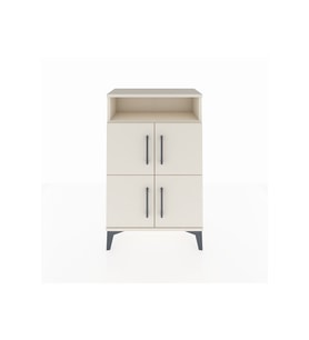 Arges Komodin Tek Raflı 4 Kapaklı 60x30x96 Aytaşı-Aytaşı