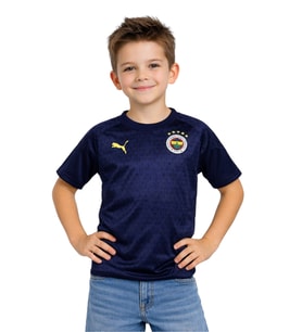 Fenerbahçe Orijinal A Takım Futbolcu Lacivert Antrenman ÇOCUK T-Shirt