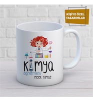 Kişiye Özel İsim Yazılabilir Kimya Öğretmeni Kupa Bardak