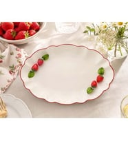 ÇİLEK SUNUM TABAK OVAL 38*23 -AROW