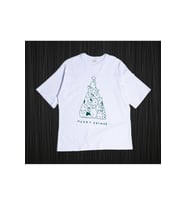 Unisex Merry Catmas Tshirt (Beyaz)