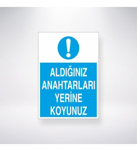 Aldığınız Anahtarları Yerine Koyun