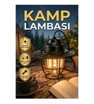 Çam Konisi Tasarımlı Retro Kamp Lambası – Su Geçirmez Taşınabilir Gece Işığı