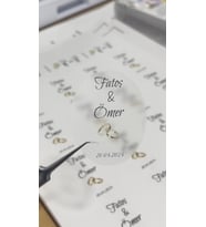 Nişan Hatırası, Nikah Hatırası Yüzüklü Oval Şeffaf Etiket 5x4 cm 45 Adet