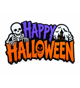 Happy Halloween Dekoratif Masa ve Duvar Süsü Cadılar Bayramı Parti Dekoru