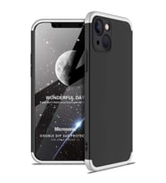Microsonic Apple iPhone 13 Kılıf Double Dip 360 Protective Siyah Gri