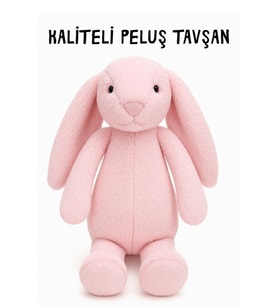 KİŞİYE ÖZEL BASKILI PELUŞ TAVŞAN UYKU ARKADAŞI KALİTELİ YUMUŞAK OYUNCAK WELSOFT TAVŞAN TÜYÜ
