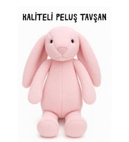 KİŞİYE ÖZEL BASKILI PELUŞ TAVŞAN UYKU ARKADAŞI KALİTELİ YUMUŞAK OYUNCAK WELSOFT TAVŞAN TÜYÜ