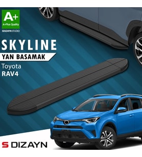 S-Dizayn Toyota Rav 4 4 Skyline Siyah Yan Basamak 173 Cm 2013-2017 A+ Kalite