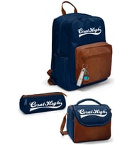 Coral High Lacivert Kahverengi 3’lü Okul Çanta Seti SET0133236