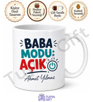 Baba Modu Açık Yazılı Eğlenceli Kupa Bardak Babalar Günü Hediyesi