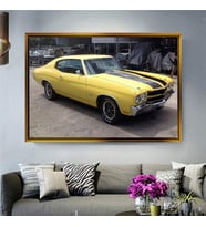 Altın Çerçeveli dekoratif tablo l1189 (Gold)