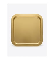 Dekoratif Metal Tepsi Gold Renk Modern Sunum Tepsisi