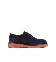 Shoetyle - Lacivert Hakiki Süet Bağcıklı Erkek Ayakkabı 666-3951
