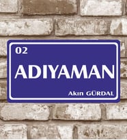 Dekoratif Metal Plaka Adıyaman 02 Retro Poster (29x15)