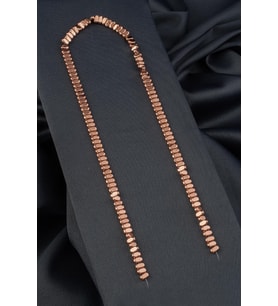 Hematit Doğal Taş Parlak Roz Rondela Kesim 3x5mm Dizi [AA]