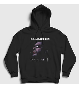 Presmono Unisex Siyah Till Lindemann Rammstein Kapüşonlu Sweatshirt 106350tt