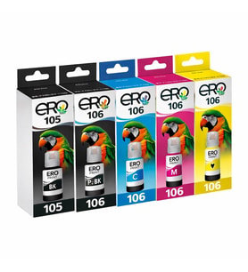 Epson EcoTank L7180 Yazıcı İçin 5 Renk Mürekkep Set