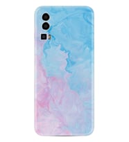 General Mobile Gm 23 Kılıf Resimli Desenli Baskılı Silikon Pink Blue Abstract 1385