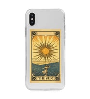 Iphone X ve XS Uyumlu The Sun Tarot Tasarımlı Şeffaf Telefon Kılıfı
