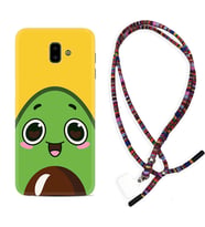 Samsung J6 Plus J7 Prime J7 Pro M20 Kılıf Boyun Asklı Rasta Silikon Avo Şekerto 1626