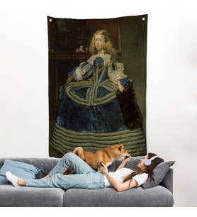 Diego Velázquez - İnfanta Margarita'nın Portre Duvar Örtüsü-7333