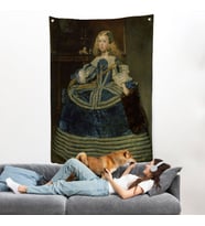 Diego Velázquez - İnfanta Margarita'nın Portre Duvar Örtüsü-7333
