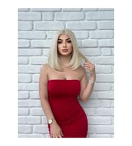 PerukAvm Luxury Platin Tül Peruk Orta Boy