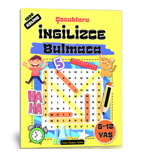 Çocuklara İngilizce Kelime Öğreten Bulmaca Kitabı