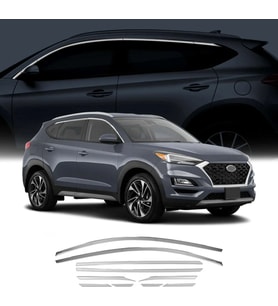 Hyundai Tucson Uyumlu 2015 2020 Cam Üst Çıtası Krom Parça