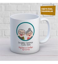 Kişiye Özel İsim Yazılabilir Sevgililer Günümüz Kutlu Olsun Kupa Bardak