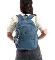 Ultra Hafif Çok Cepli Orta Boy Sırt Çantası Unisex Mavi (Model: 571-4C)