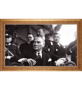 ALTIN ÇERÇEVELİ PASPARTULU TABLO CR83