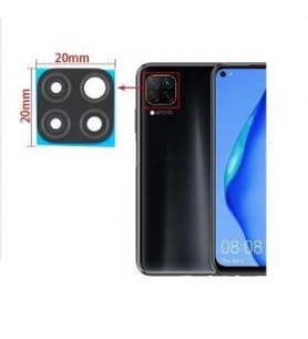 Tkgz Huawei Uyumlu P40 Lite Arka Kamera Camı Lens Yapışkanlı