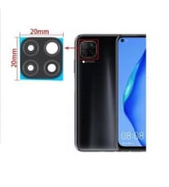 Tkgz Huawei Uyumlu P40 Lite Arka Kamera Camı Lens Yapışkanlı