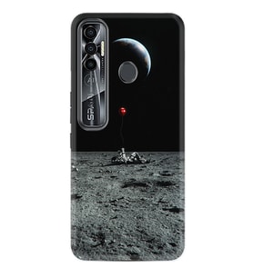 Tecno Spark 6 6 Go 8C 8 Pro 7 7 Spark 9 Pro Kılıf Desemli Silikon Astronoot Red Baloon 1608