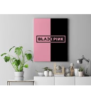 Blackpink Logo Kanvas Tablo 40x55cm 