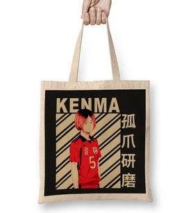 Kenma Kozume 01 Bez Çanta Uzun Saplı