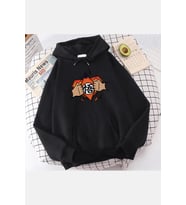 Süper Dragon Ball Kapşonlu Sweatshirt (Siyah)