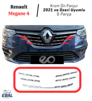 Renault Megane 4 Krom Ön Panjur 5 parça 2021 ve üzeri P.Çelik
