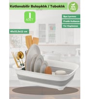 Pratik Katlanabilir Tabaklık Katlanır Tabaklık Silikon Bulaşıklık BPA Free
