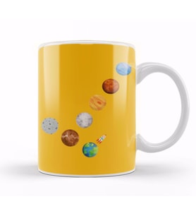 Planets Kupa Bardak Porselen