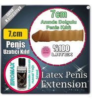 Cinsel ilişki oyuncakları, penis uzatıcı kılıf masaj yağı hediyeli