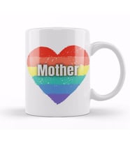 Mothers Day 2021 MOMMY Rainbows Mothers Day Kupa Bardak Porselen