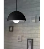 RİOLİGHT RETRO METAL TEKLİ SARKIT AVİZE ÇAP: 30CM (Siyah)