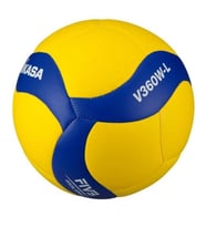 MİKASA V360W SENT.DERİ VOLEYBOL TOPU TOPVLBNNN081 (Sarı-Lacivert)