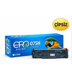 CRG-075H Canon i-SENSYS MF-662Cdw Çipsiz Mavi Muadil Toner