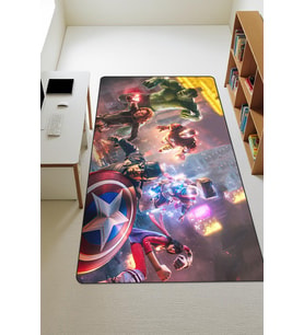 Modern Dijital Baskı Kaymaz Taban Çocuk ve Genç Odası Halısı H0556