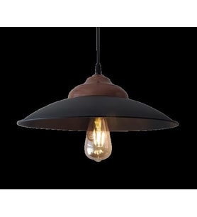MYLİGHTS   RETRO SİYAH VE BAKIR SARKIT AVİZE METAL AVİZE RUSTİK